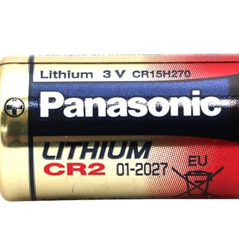 Panasonic CR-2 850mAh 3V Lithium Primary (LiMNO2) Button Top Photo Battery (DLCR2, EL1CR2) - Bulk