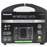 Panasonic Eneloop Pro Power Pack - 4-Channel Charger, 8 x Eneloop Pro AA, 2 x Eneloop Pro AAA Batteries (K-KJ17KHC82A)