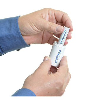 Eneloop Power Pack, 2000mAh Typical, 1500 cycle, 8xAA, 2xAAA, 2 C size adapters, 2 D size adapters, and 4-position charger