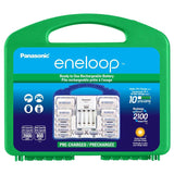 Eneloop Power Pack, 2000mAh Typical, 1500 cycle, 8xAA, 2xAAA, 2 C size adapters, 2 D size adapters, and 4-position charger