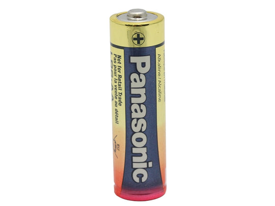 Panasonic Industrial LR6XWA-B (500 Pack) Alkaline 1.5V AA Button Top Battery - Bulk (LR6XWA/B) - Case of 500