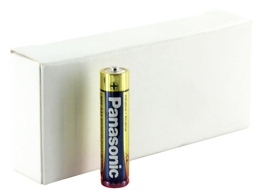 Panasonic Industrial AAA 1.5V Alkaline Batteries (LR03XWA-B) - Box of 20 - Limited Time Promotional Packaging