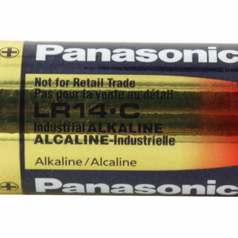 Panasonic Industrial LR14XWA-BB (150 Pack) Alkaline 1.5V C-cell Button Top Battery - Bulk (LR14XWA/BB) - Case of 150