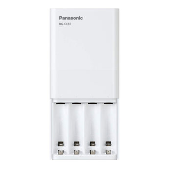 Panasonic Eneloop BQ-CC87 Charger with 4 x 800mAh NiMH Low Self Discharge AAA Batteries (K-KJ87M3A4BA)