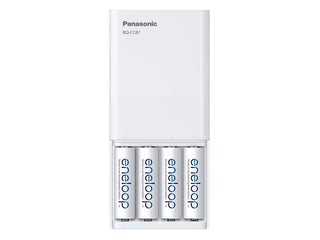 Panasonic Eneloop BQ-CC87 Charger with 4 x 2000mAh NiMH Low Self Discharge AA Batteries (K-KJ87MCA4BA)