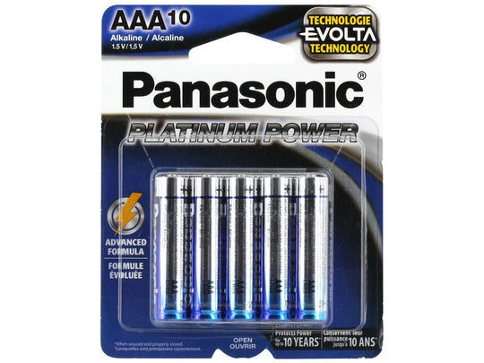Panasonic Platinum Power AAA Alkaline Batteries - Package Shot