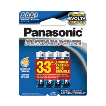 Panasonic Platinum Power AAA Alkaline Batteries - Package Shot