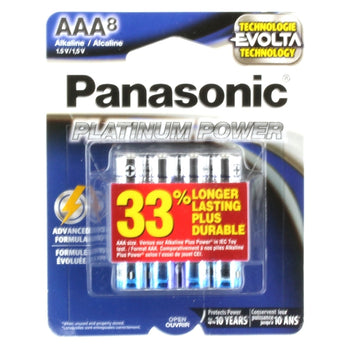 Panasonic Platinum Power AAA Alkaline Batteries - Package Shot