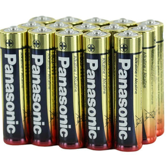 Panasonic Industrial LR03XWA-B (20 Pack) Alkaline 1.5V AAA Button Top Battery - Bulk (LR03XWA/B) - Box of 20