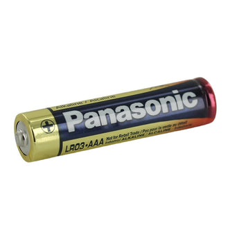 Panasonic Industrial LR03XWA-B (20 Pack) Alkaline 1.5V AAA Button Top Battery - Bulk (LR03XWA/B) - Box of 20