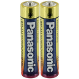 Panasonic Industrial LR03XWA AAA 1.5V Alkaline Button Top Batteries - 2 Pack Shrink Wrap
