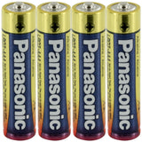 Panasonic Industrial LR03XWA AAA 1.5V Alkaline Button Top Batteries - 4 Pack Shrink Wrap