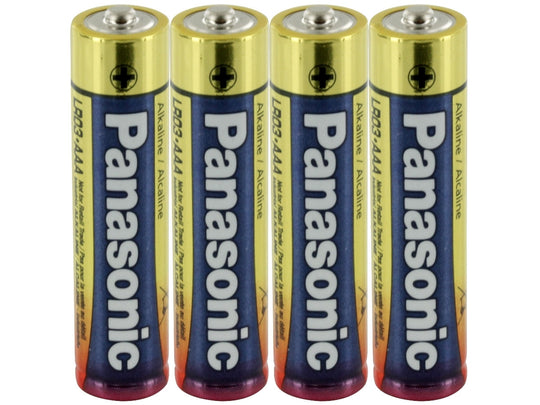 Panasonic Industrial AAA Batteries - 4 Pack Shrink Wrapped
