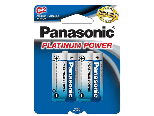 Panasonic Platinum Power C Alkaline Batteries - Package Shot