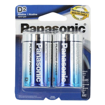Panasonic Platinum Power D Alkaline Batteries - Package Shot