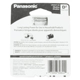 Panasonic Platinum Power LR20XP-2B D-cell 1.5V Alkaline Button Top Batteries - 2-Pack Retail Card