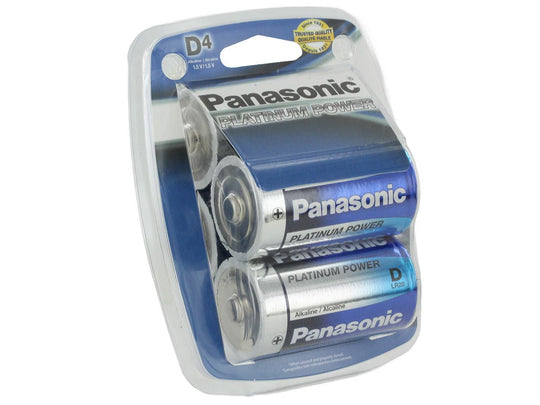 Panasonic Platinum Power D Alkaline Batteries - Package Shot