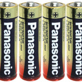 Panasonic Industrial LR6XWA AA 1.5V Alkaline Button Top Batteries - 4 Pack Shrink Wrap