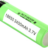 Panasonic NCR 18650 3200mAh 3.7V Unprotected High-Drain 4.87A Lithium Ion (Li-ion) Flat Top Battery - Boxed