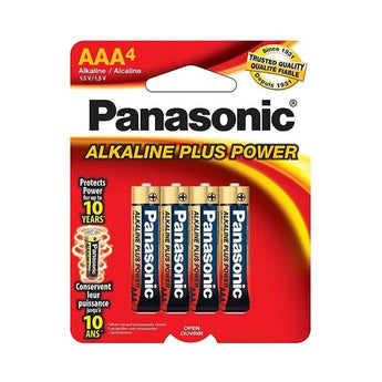 panasonic plus power aaa 4 pack carded