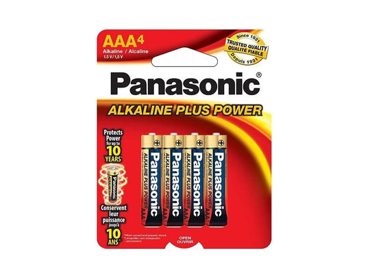 panasonic plus power aaa 4 pack carded