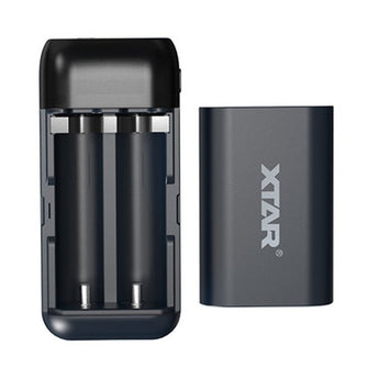XTAR PB2SL Portable Li-ion Charger and Powerbank - Black, Blue, or Red