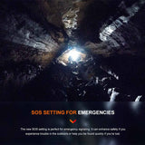 Fenix PD40R V3.0 USB-C Rechargeable LED Flashlight - 3000 Lumens - Luminus SFT70 - Includes 1 x 21700