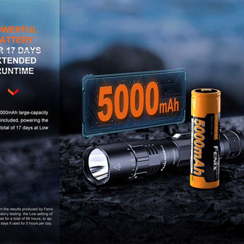 Fenix PD40R V3.0 USB-C Rechargeable LED Flashlight - 3000 Lumens - Luminus SFT70 - Includes 1 x 21700