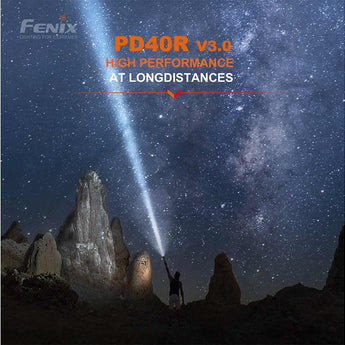 Fenix PD40R V3.0 USB-C Rechargeable LED Flashlight - 3000 Lumens - Luminus SFT70 - Includes 1 x 21700