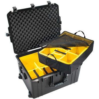 Pelican Air 1637 Wheeled Watertight Protector Case - Available with Foam or Dividers - 26.6 x 20.7 x 14.9-inches - Black