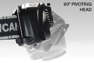 Pelican 2720 LED Headlamp - Gesture Activation Control - Variable Output - 200 Lumens - Includes 3 x AAAs - Black (027200-0100-110)