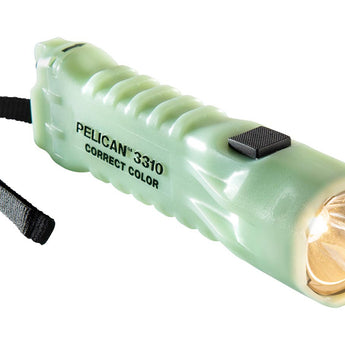 Pelican 3310PLCC Correct Color High CRI LED Flashlight - 283 Lumens - Includes 3 x AA - Photoluminescent