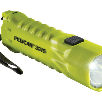 Pelican 3315 Intrinsically Safe LED Flashlight - 160 Lumens - Includes 3x AA - Yellow