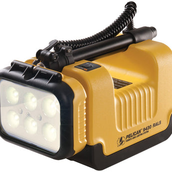 Pelican 9430 Remote Area Lighting System - 3000 Lumens - with Integrated SLA Battery - Black (094300-0001-110) or Yellow (094300-0001-245)