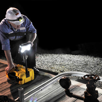 Pelican 9480 Remote Area Lighting System - 4000 Lumens - Includes Integrated 12V SLA Battery - Black or Yellow