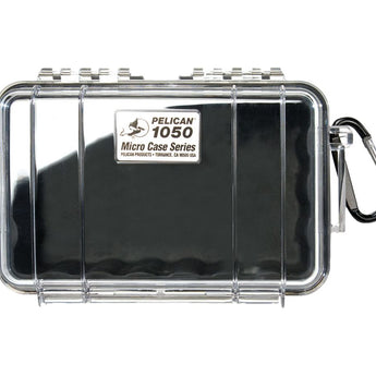 Pelican 1050 Watertight Case - Clear or Black Case and Black, Blue, and Yellow Liner Color Options