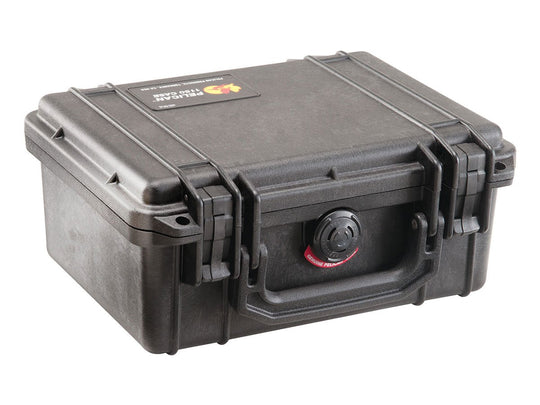 pelican 1150 hard case, black, closed, angled