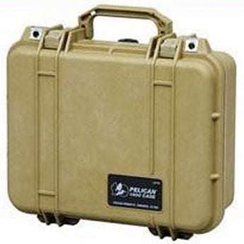 Pelican 1400 Small Watertight Case with Foam - Black, Orange, Yellow, Tan, Green, or Silver
