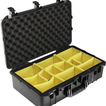 Pelican 1555 AIR Watertight Case with Logo - Black - Multiple Inserts Available