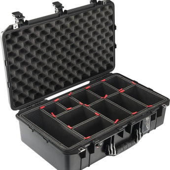 Pelican 1555 AIR Watertight Case with Logo - Black - Multiple Inserts Available