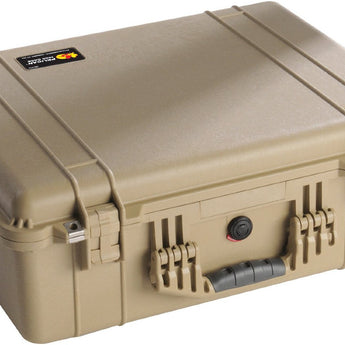 Pelican 1600 Watertight Protector Case with Liner and Foam - Large - 24.4 x 19.4 x 8.8-Inches - Black, Orange, Silver, Desert Tan or Yellow