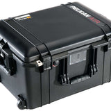Pelican Air 1607 Wheeled Watertight Protector Case - Without Foam, With Foam, or With Dividers - 24.1 x 18.8 x 13.3-inches - Black