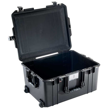 Pelican Air 1607 Wheeled Watertight Protector Case - Without Foam, With Foam, or With Dividers - 24.1 x 18.8 x 13.3-inches - Black