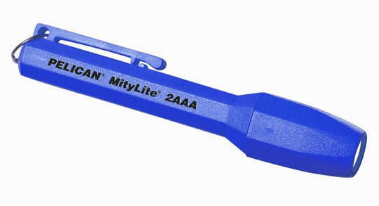 Pelican MityLite 1900 Flashlight - Xenon Incandescent Lamp - 11 Lumens - Class I Div 1 - Includes 2 x AAAs - Blue (1900-015-120)