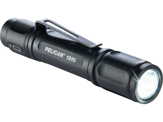 Pelican 1910 Compact LED Flashlight - 106 Lumens - Includes 1 x AAA - Black (PELICAN-1910-0001-110)