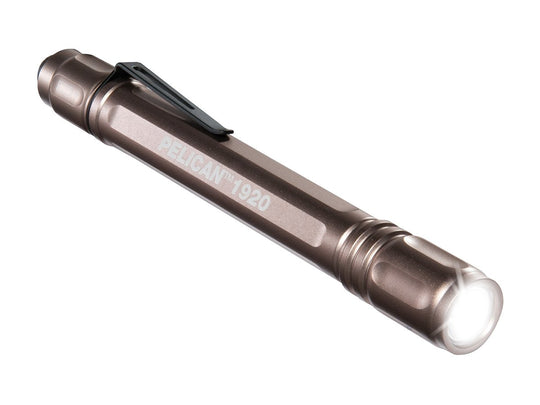 Pelican 1920 Compact LED Flashlight - 120 Lumens - Includes 2 x AAAs  - Gold (19200-0000-260)