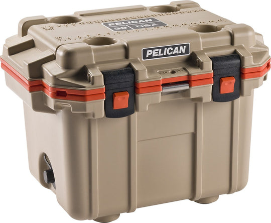 Pelican 70Q Elite Cooler - 70 Qt  - Tan and Orange