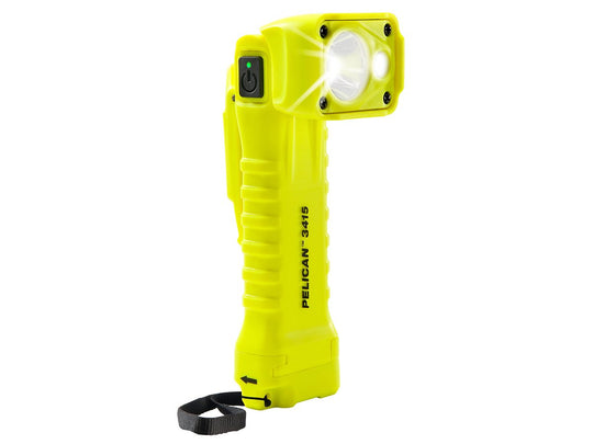 Pelican 3415 Right-Angle LED Flashlight - 336 Lumens - Uses 3 x AAA - Yellow