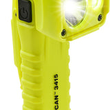 Pelican 3415M Right Angle LED Flashlight - 336 Lumens - Uses 3 x AA - Class I, II, III - Div I - Yellow (PELICAN-034150-0301-245)