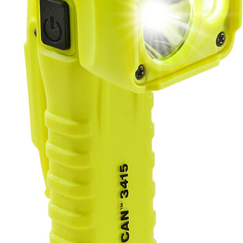 Pelican 3415M Right Angle LED Flashlight - 336 Lumens - Uses 3 x AA - Class I, II, III - Div I - Yellow (PELICAN-034150-0301-245)